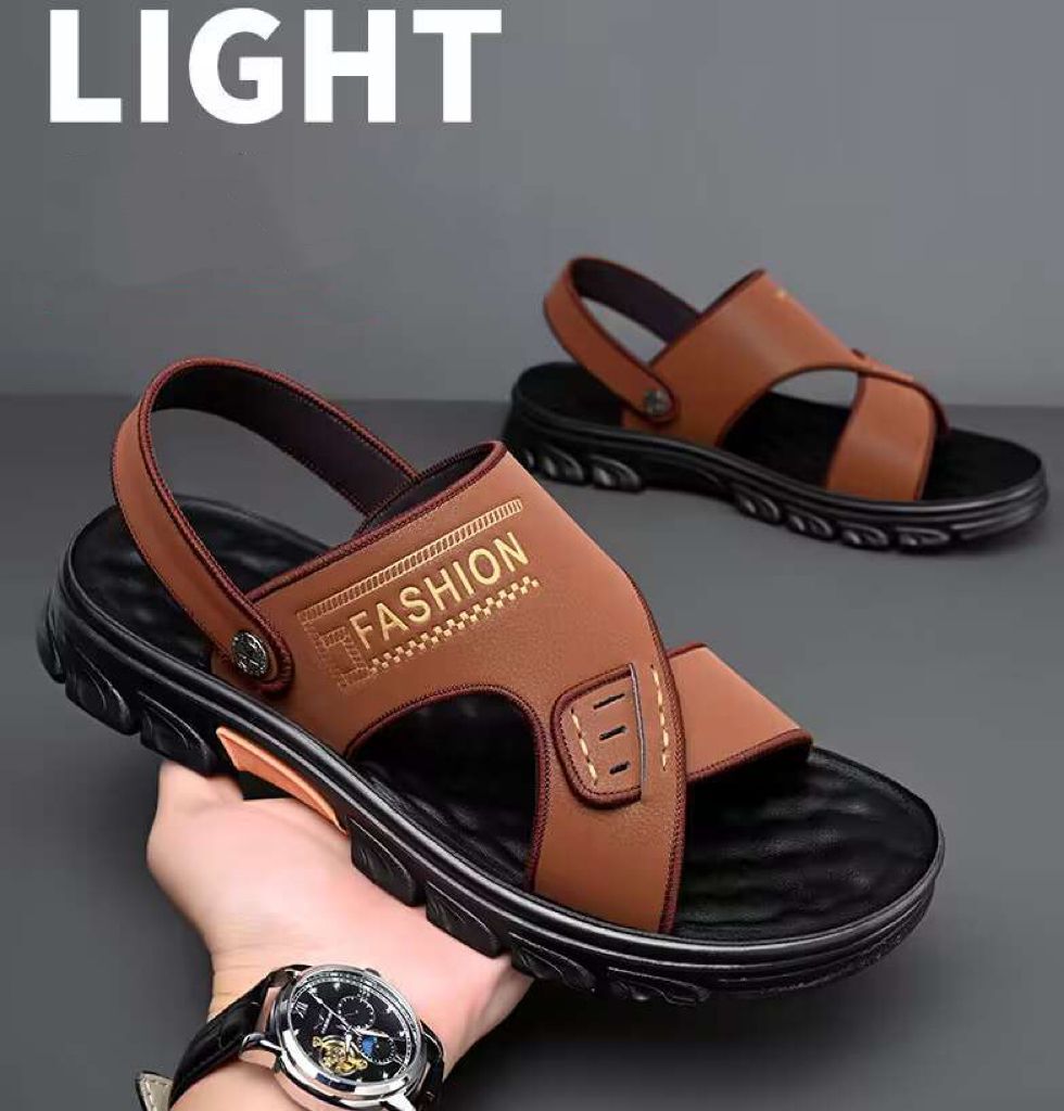Custom Non-slip Platform Summer Beach Shoes Dual-use Slippers Sandals For Men 