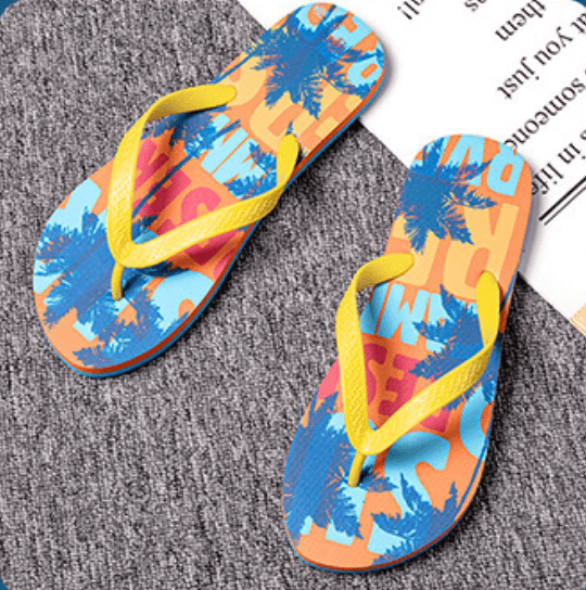 Custom Non-slip Unisex Summer Beach Shoes Sandals Slippers Flip Flops