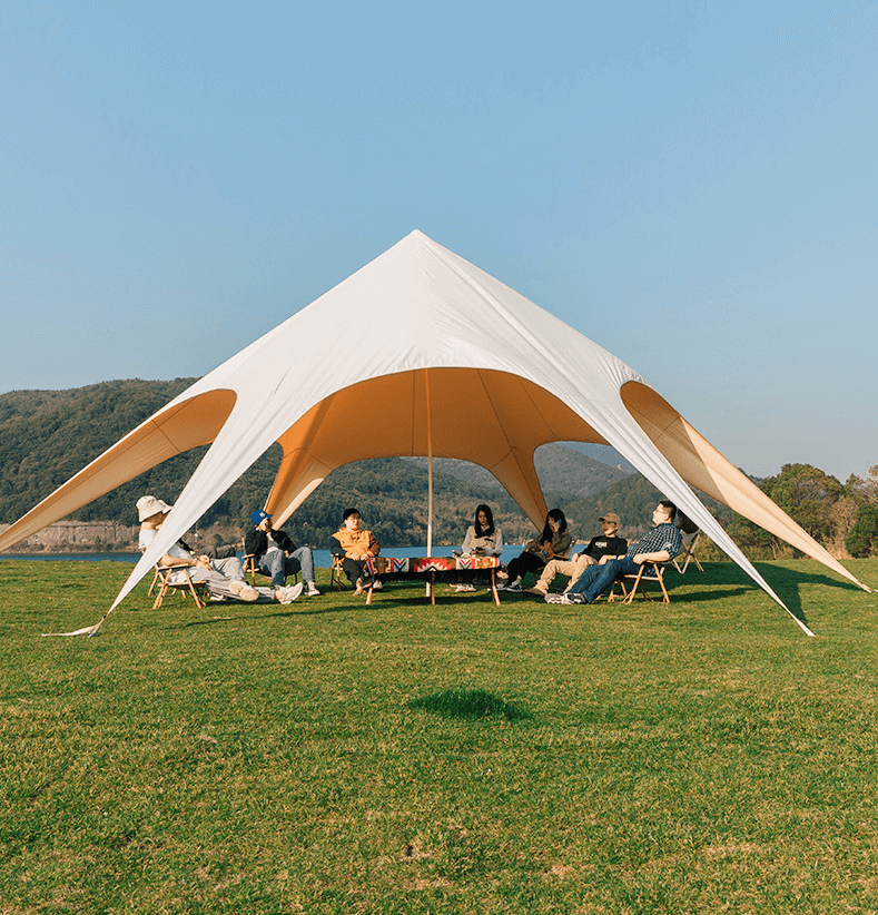 Outdoor Portable Giant Party Event Stretch Star Spider Sunshade Sun Shelter Tarp Marquee Canopy Camping Tent