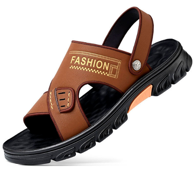 Custom Non-slip Platform Summer Beach Shoes Dual-use Slippers Sandals For Men 