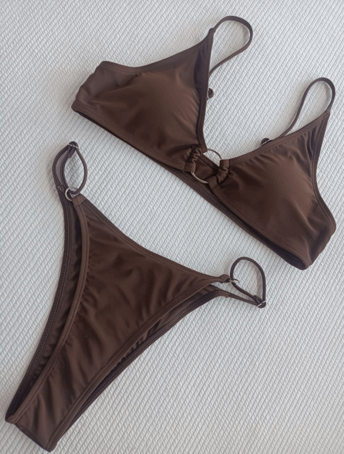 Women’s Sexy Fitness Two Piece Split Bikini Beachwear Bathing Suit Swimsuit Swimwear