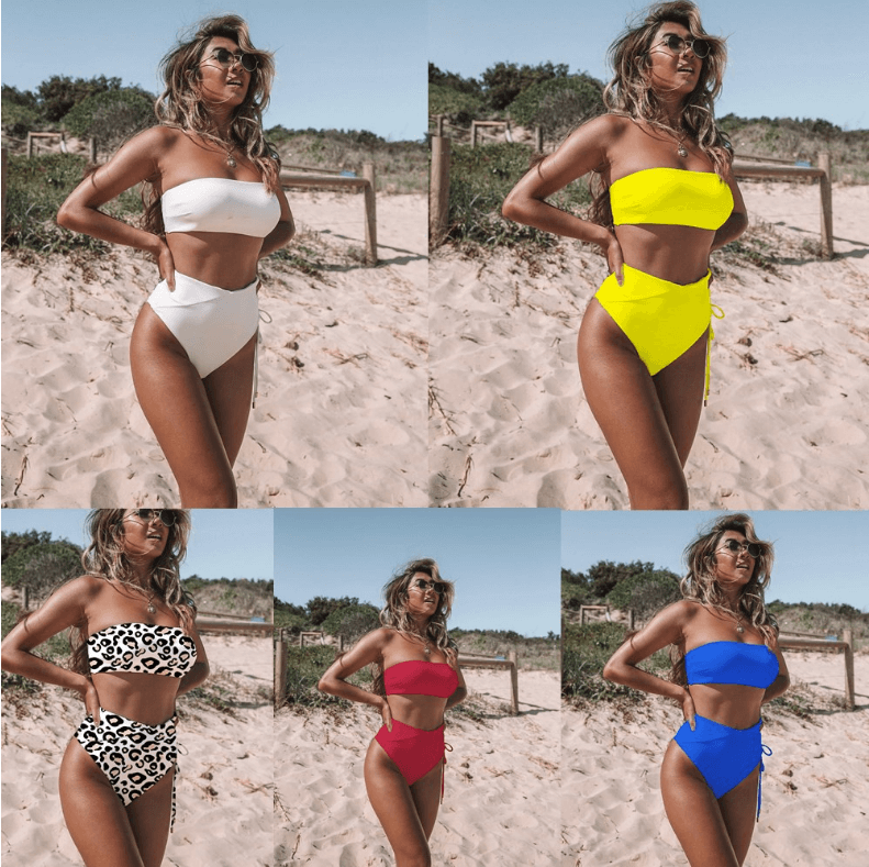 Women’s Sexy Split Bandage Bikini Beachwear Bathing Suit Swimsuit 