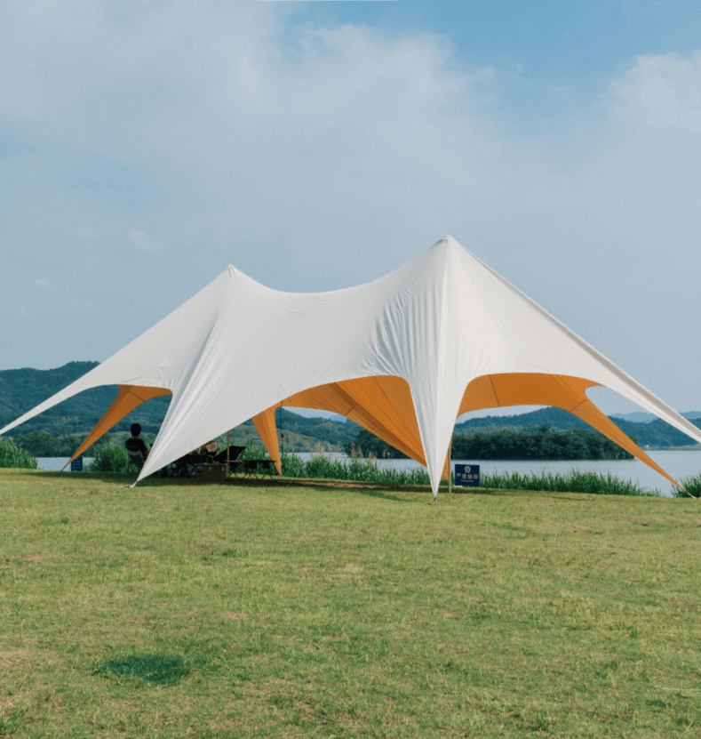 Outdoor Portable Giant Party Event Stretch Star Spider Sunshade Sun Shelter Tarp Marquee Canopy Camping Tent