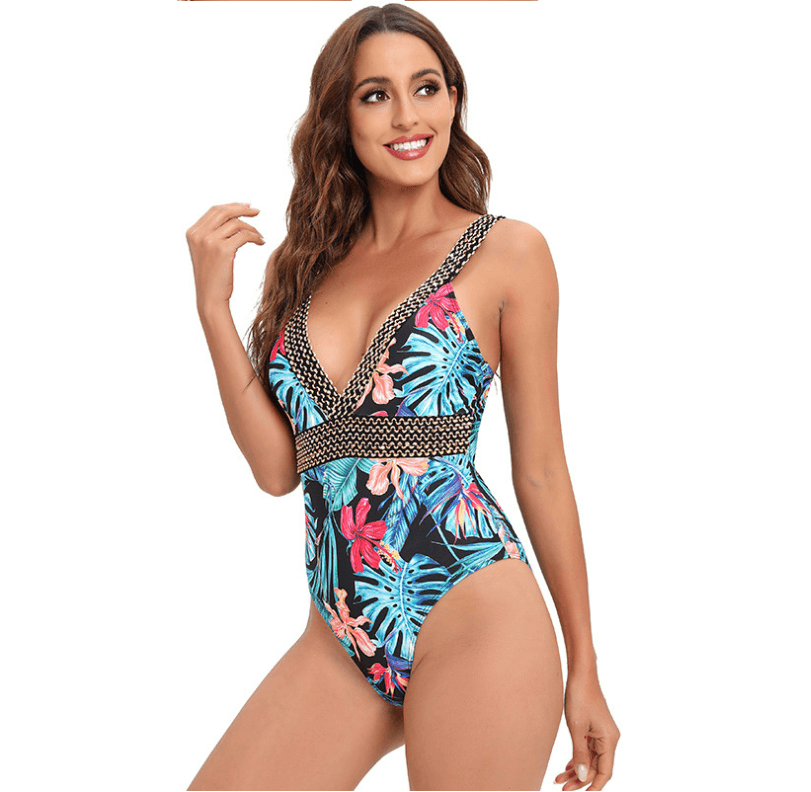 Sexy Backless Slimming One Piece High Cut Monokini Swimwear Bodysuit 