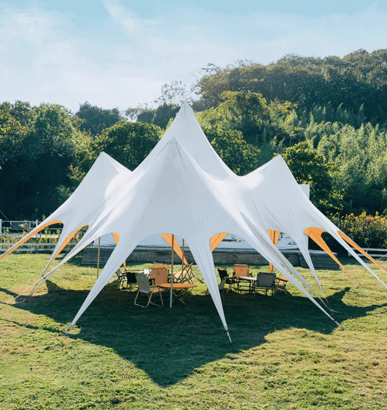 Outdoor Portable Giant Party Event Stretch Star Spider Sunshade Sun Shelter Tarp Marquee Canopy Camping Tent
