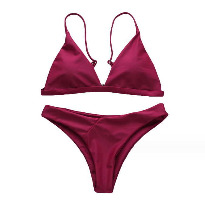 Women’s Sexy Two Piece Split Sling Bikini Beachwear Bathing Suit Swimsuit Swimwear