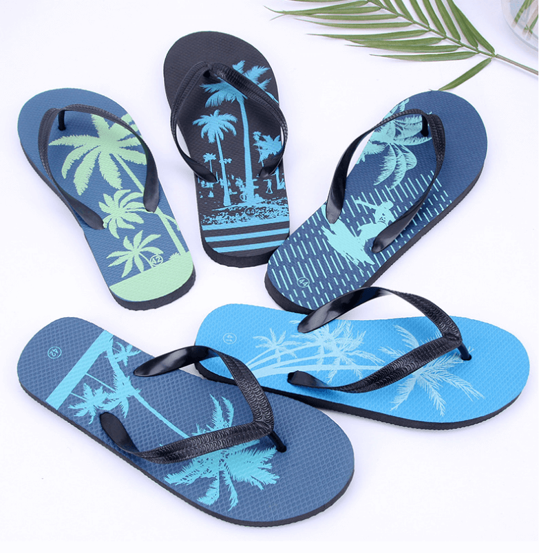 Custom Non-slip Unisex Summer Beach Shoes Sandals Slippers Flip Flops