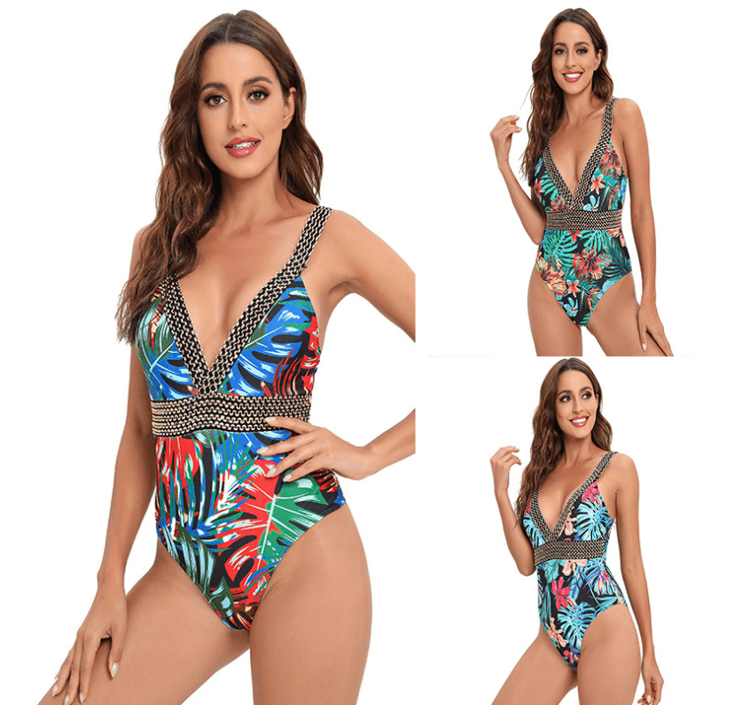 Sexy Backless Slimming One Piece High Cut Monokini Swimwear Bodysuit 