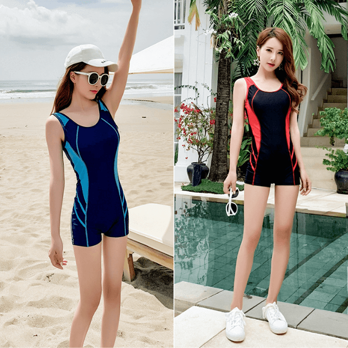 Women’s Slimming Fitness Sports One Piece Monokini Bodysuit Swimsuit Bathing Suit 