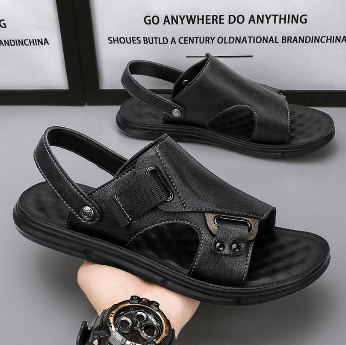 Custom Non-slip Platform Summer Beach Shoes Dual-use Slippers Sandals For Men 