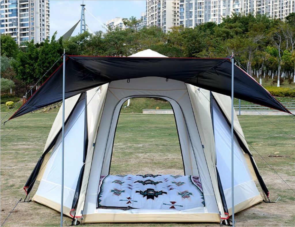 米黄色黑胶不锈钢杆2