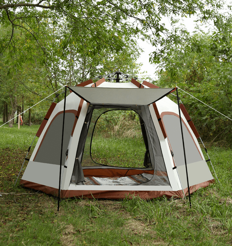 Automatic Pop Up Instant Opening Folding Family Hexagonal Camping Tent 