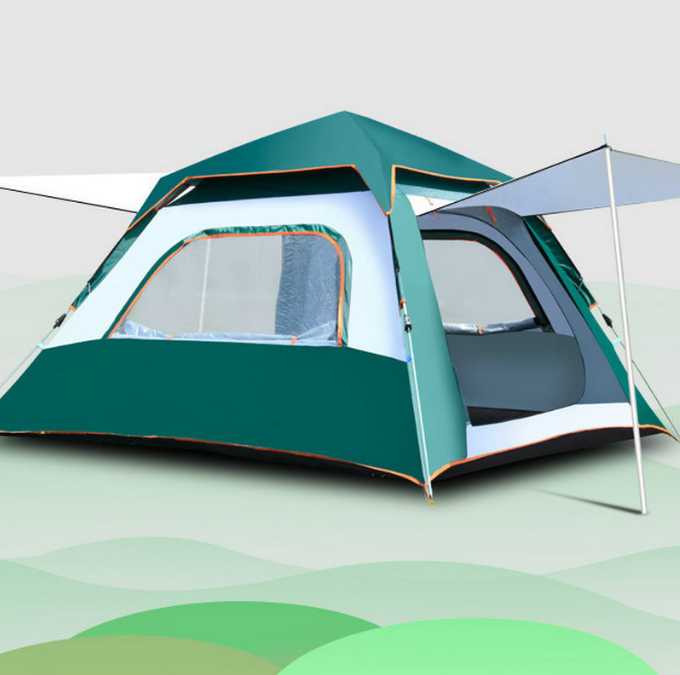 墨绿米黄拼色银胶 9（二门四窗）