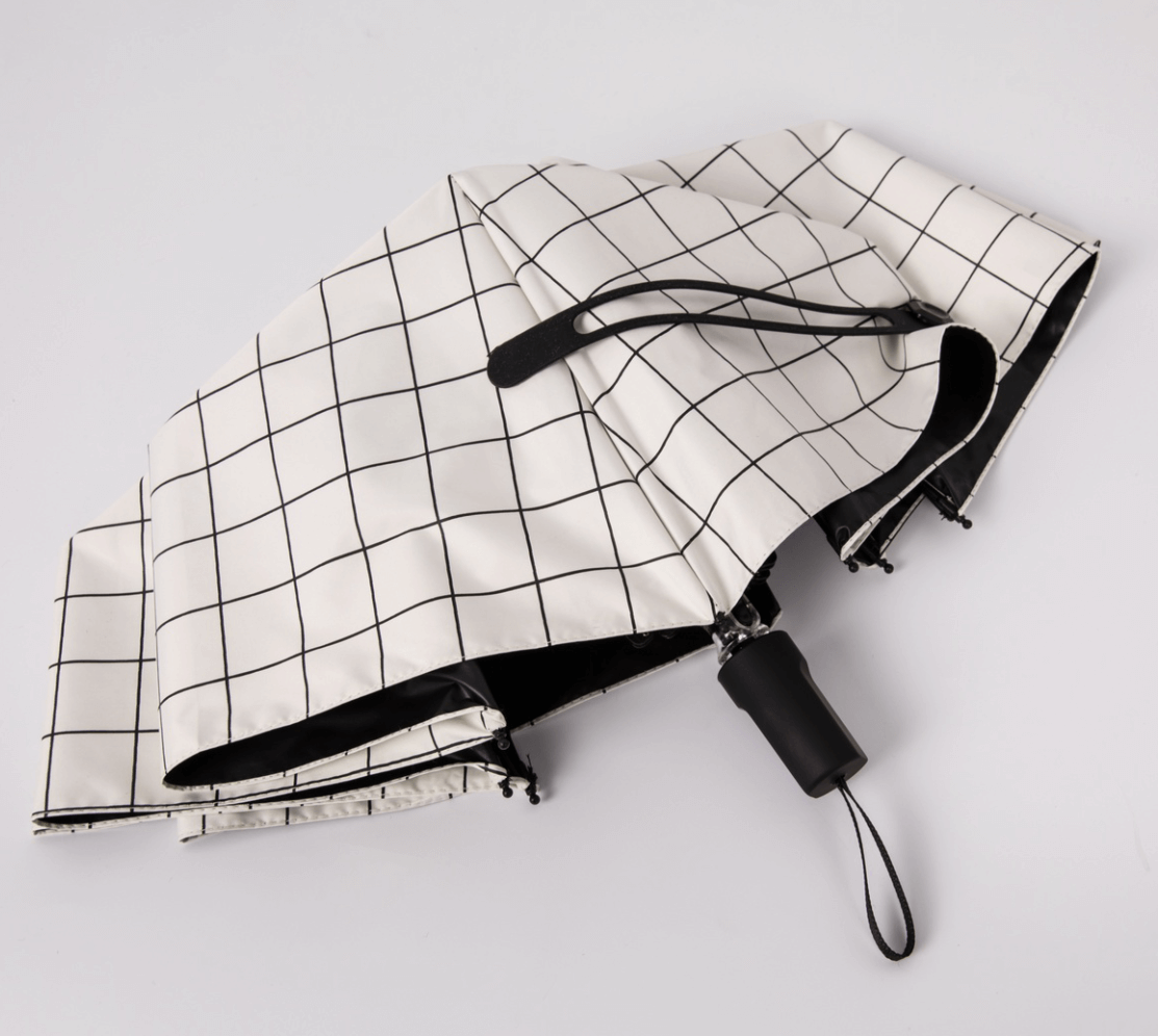 格子白色6（硅胶伞带）