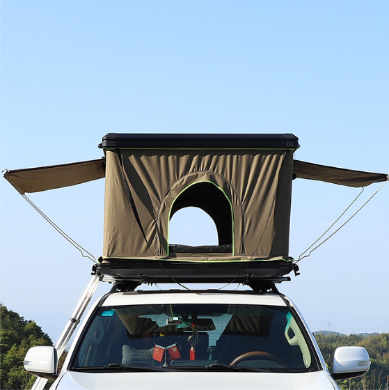 Outdoor Automatic Opening Folding Hard Shell Camping Car Roof Top Tent For Off Road Car 