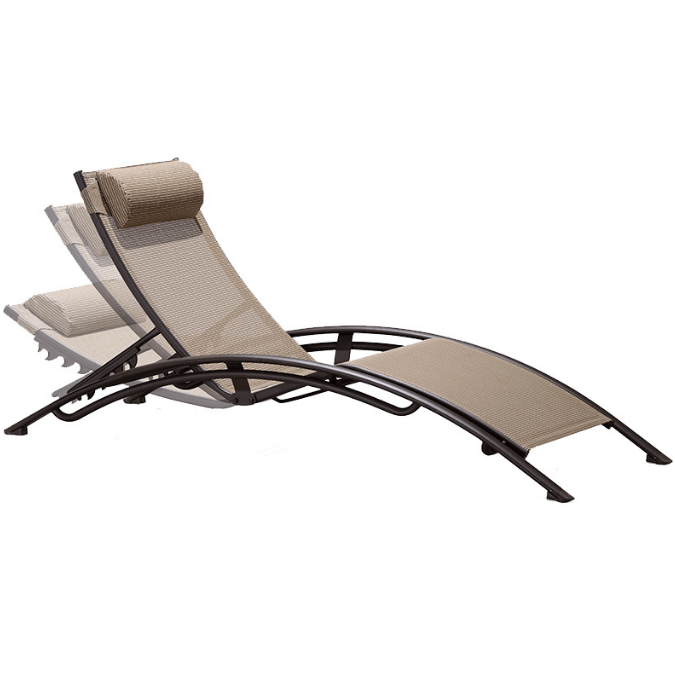 Outdoor Adjustable Garden Beach Swimming Pool Deck Chair Sunbed Daybed Recliner Chaise Lounge Sun Lounger