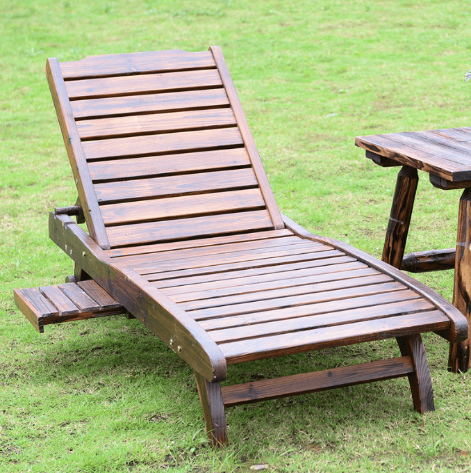 Outdoor Adjustable Garden Beach Swimming Pool Deck Chair Sunbed Daybed Chaise Lounge Sun Lounger Recliner 