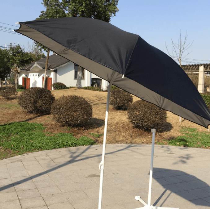 Custom Outdoor Advertising Silver Coated Polyester Fabric Beach Parasol Umbrella