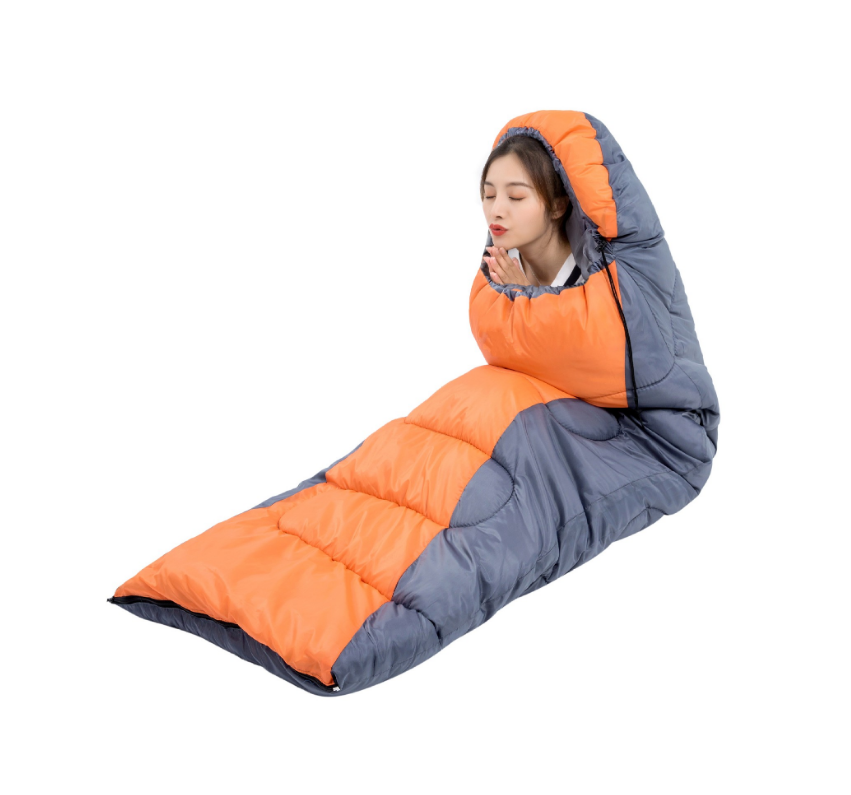 Outdoor Waterproof Portable Foldable Multifunctional Lightweight Warm Thickened Splicing Camping Travel Sleeping Bag 