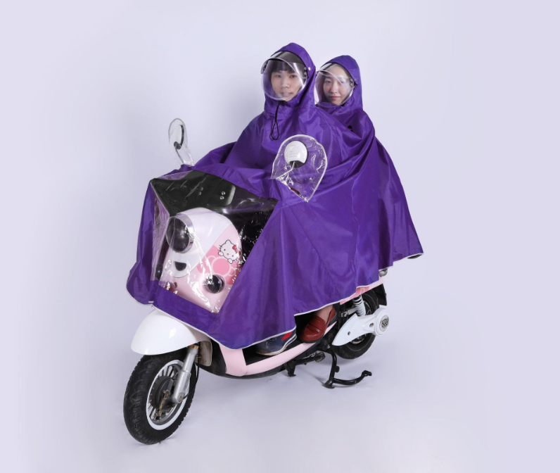 双人双帽檐紫色