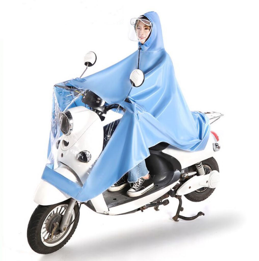 单人双帽檐天蓝色