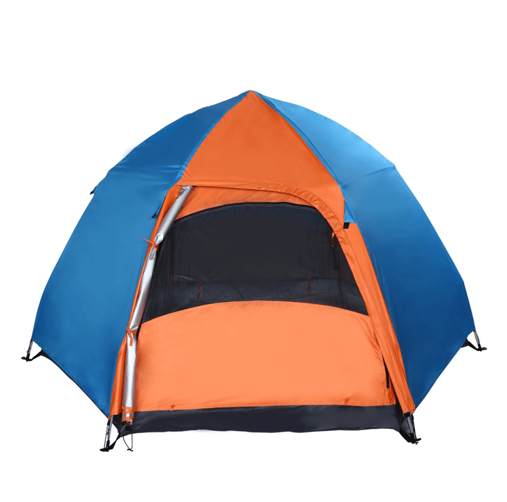 Double Layer Automatic Pop Up Instant Opening Hexagonal Camping Tent 