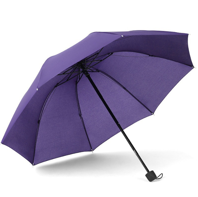 Cheap Compact Travel Advertising 3 Folding Umbrella 