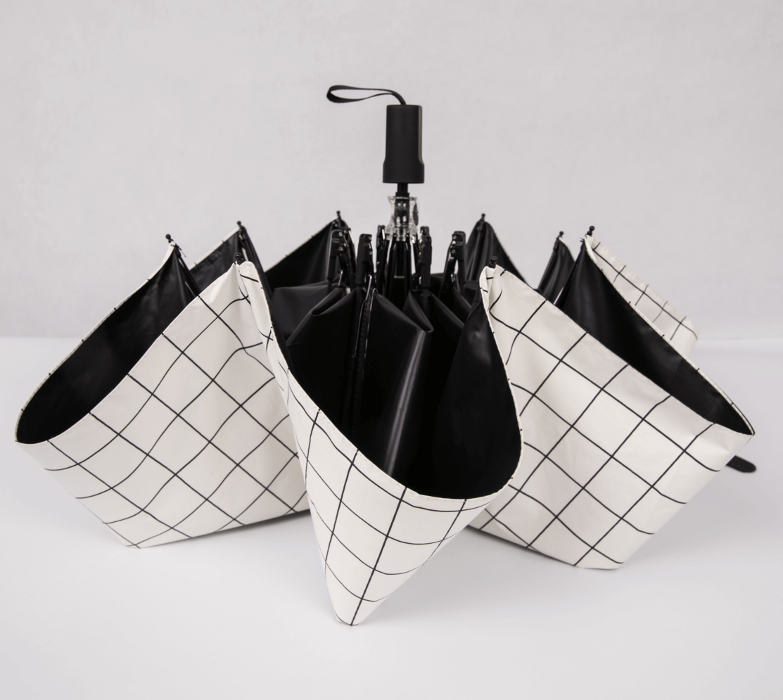 格子白色5（硅胶伞带）