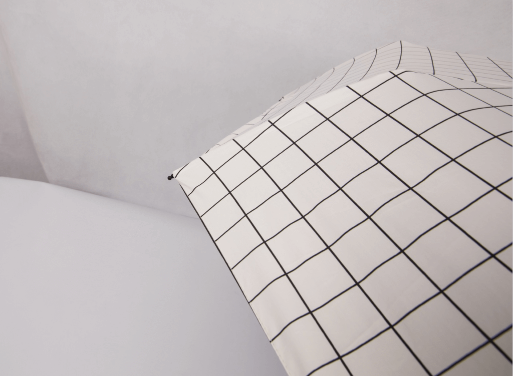 15 格子白色13（硅胶伞带）