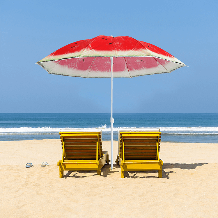 Custom Outdoor Advertising Beach Parasol Umbrella