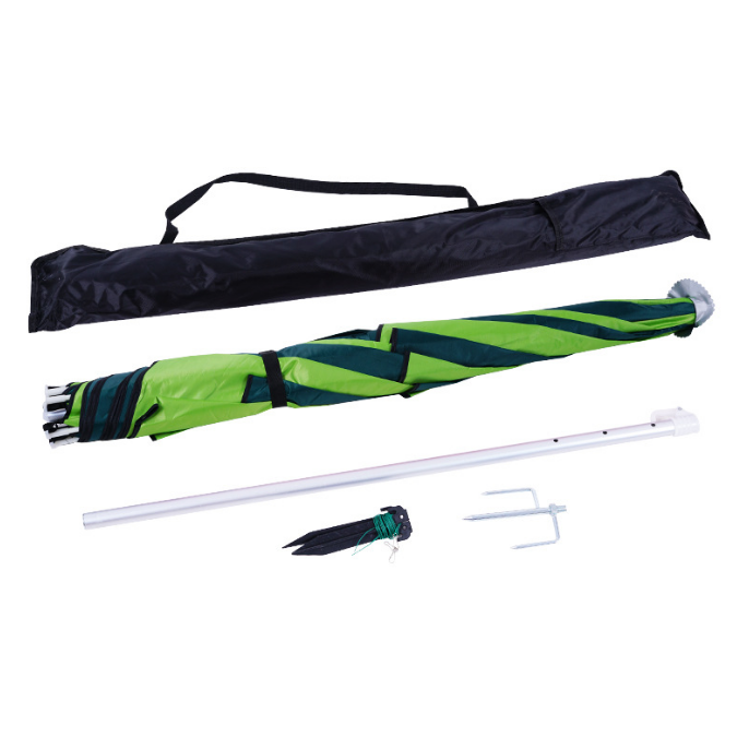 Outdoor Durable Rotatable Adjustable Anti UV Double Layer Ventilated Top Parasol Fishing Umbrella 