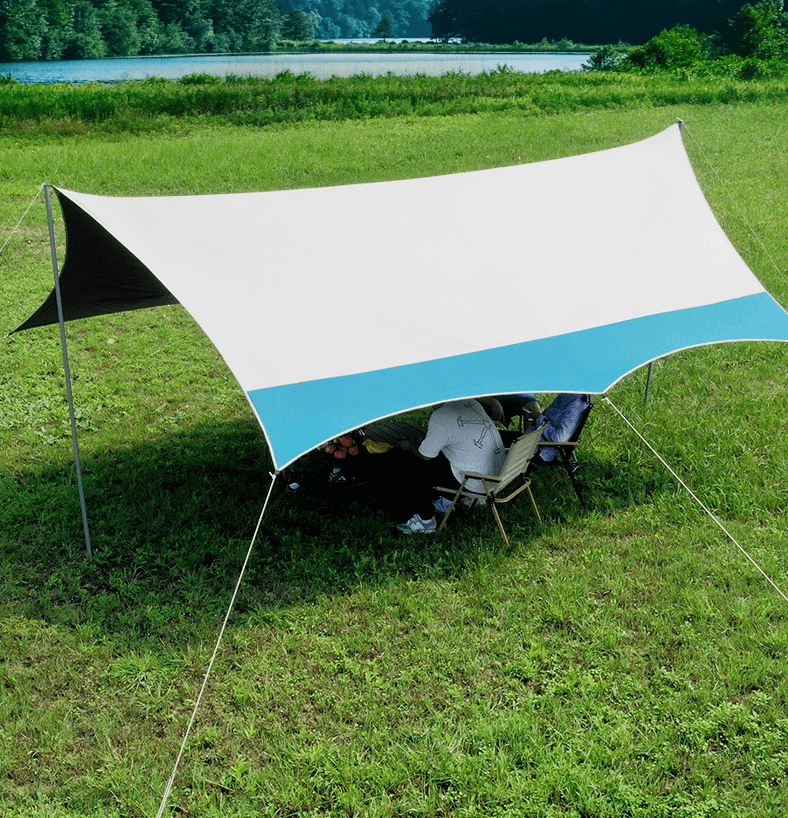 Waterproof Anti UV Beach Bivouac Awning Sunshade Hammock Rain Fly Sun Shelter Portable Outdoor Tarp Camping Tent Canopy 