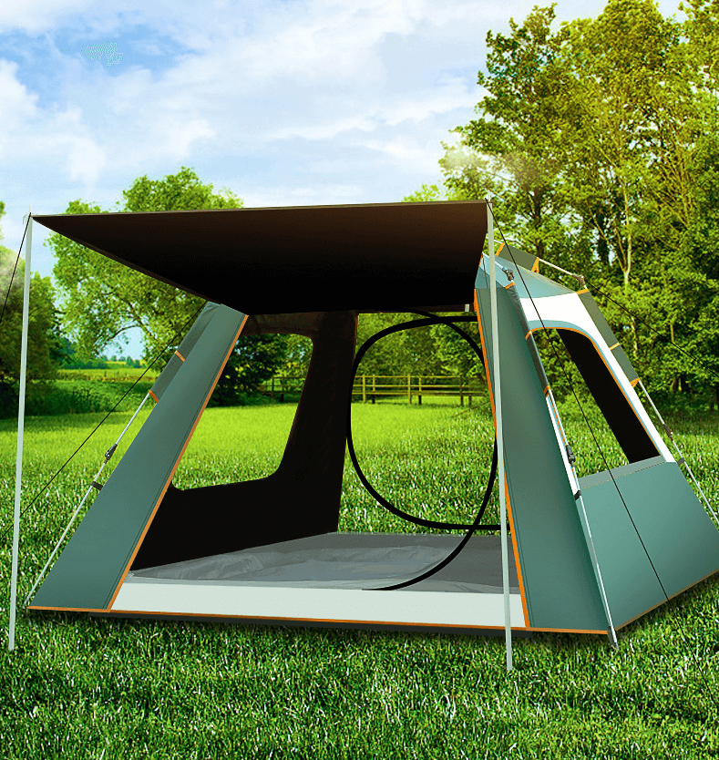 墨绿米黄拼色黑胶 3（二门四窗）