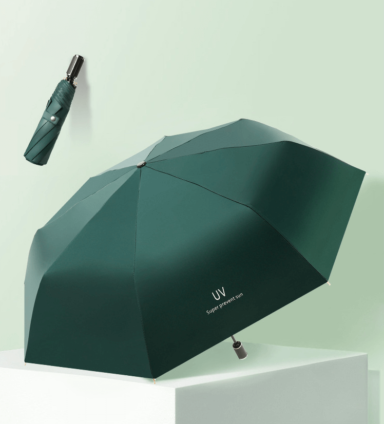 Fashion Anti UV Manual Advertising 3 Folding Umbrella 