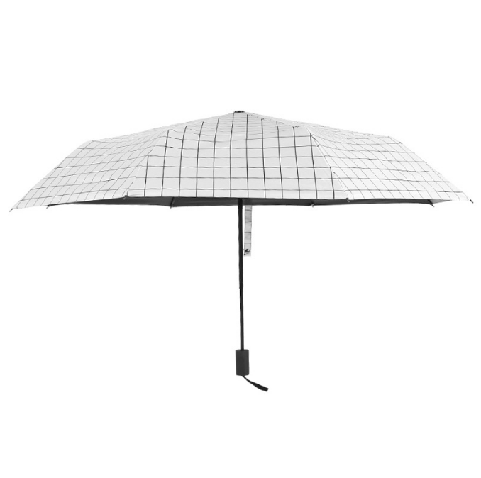 UV Protection Manual Opening Printed 3 Folding Umbrella 