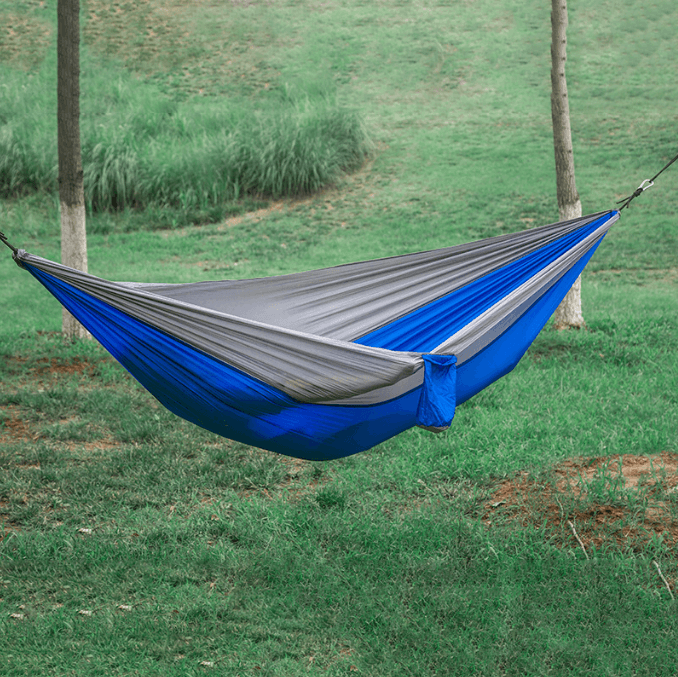 Portable Waterproof Lightweight Single Double Size Nylon Fabric Camping Swing Hammock 