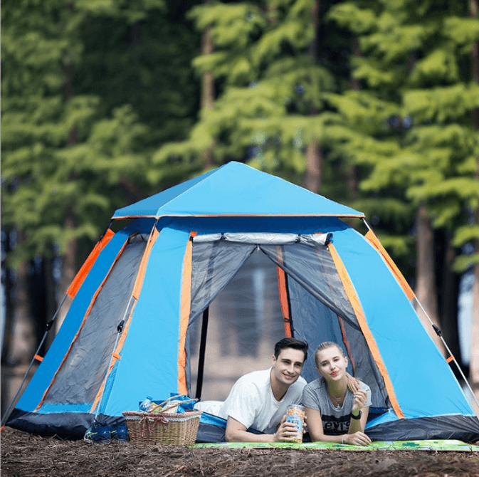 Outdoor Anti UV Waterproof Windproof Automatic Camping Tent 