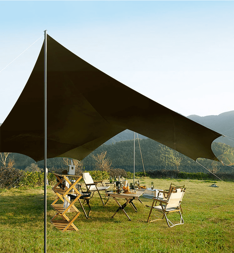 Waterproof Anti UV Beach Bivouac Awning Sunshade Hammock Rain Fly Sun Shelter Portable Outdoor Tarp Camping Tent Canopy 