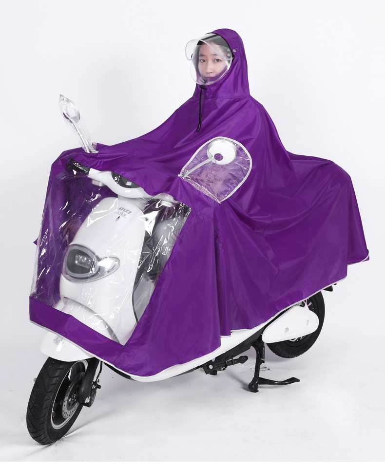 单人双帽檐紫色