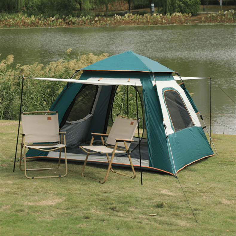 墨绿米黄拼色银胶 4（ 二门四窗）