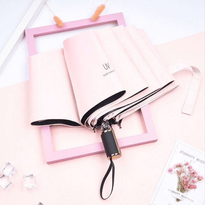 Fashion Anti UV Manual Advertising 3 Folding Umbrella 