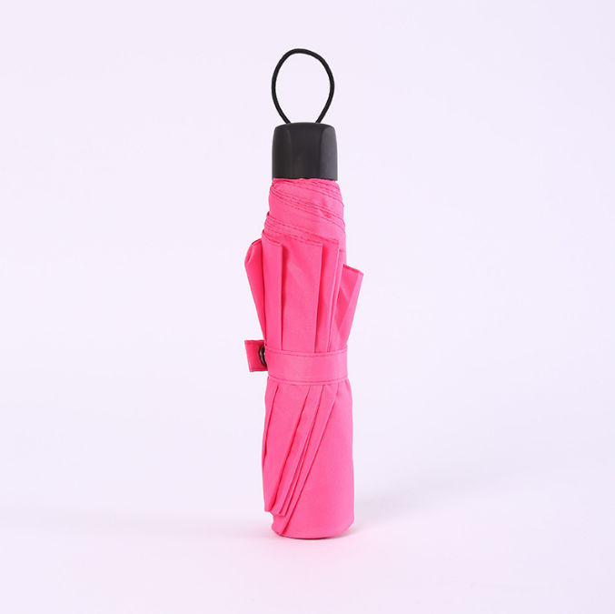 Cheap Compact Travel Advertising 3 Folding Umbrella 