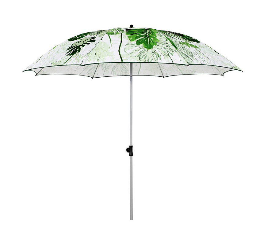 Custom Outdoor Advertising Parasol Beach Umbrella With Tilt 