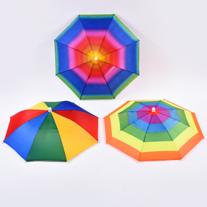 Cheap Portable Practical Small Size Head Hat Umbrella 