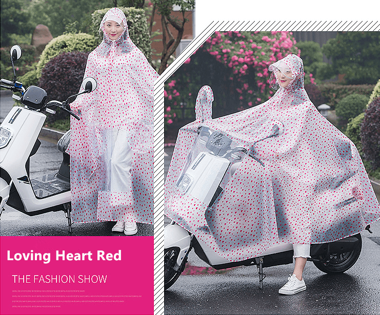 单人爱心红双帽檐