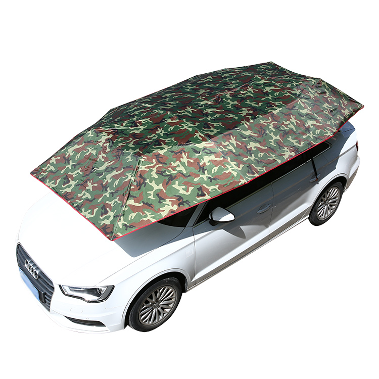 Premium Quality Portable Foldable Movable Fully Automatic Semi Automatic Car Roof Cover Sun Shade Car Umbrella With Remote Control