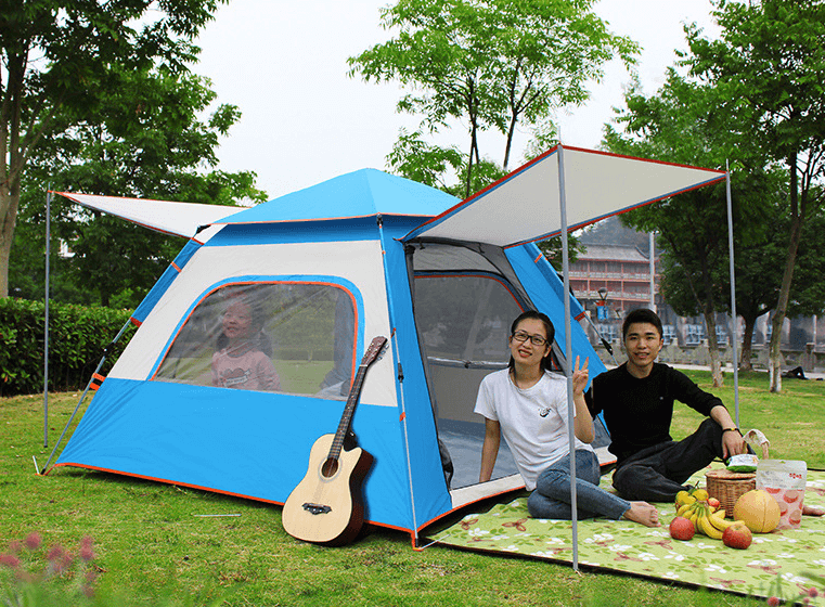 蓝色米黄拼色银胶 3（二门二窗）