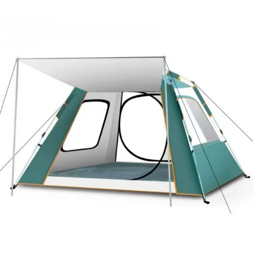 墨绿米黄拼色银胶 7（二门四窗）