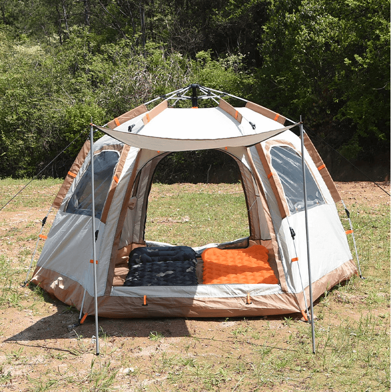 Portable Collapsible Automatic Pop Up Instant Opening Hexagonal Camping Tent 