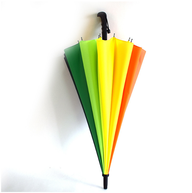 Custom Promotional Advertising Automatic Rainbow Straight Umbrella 